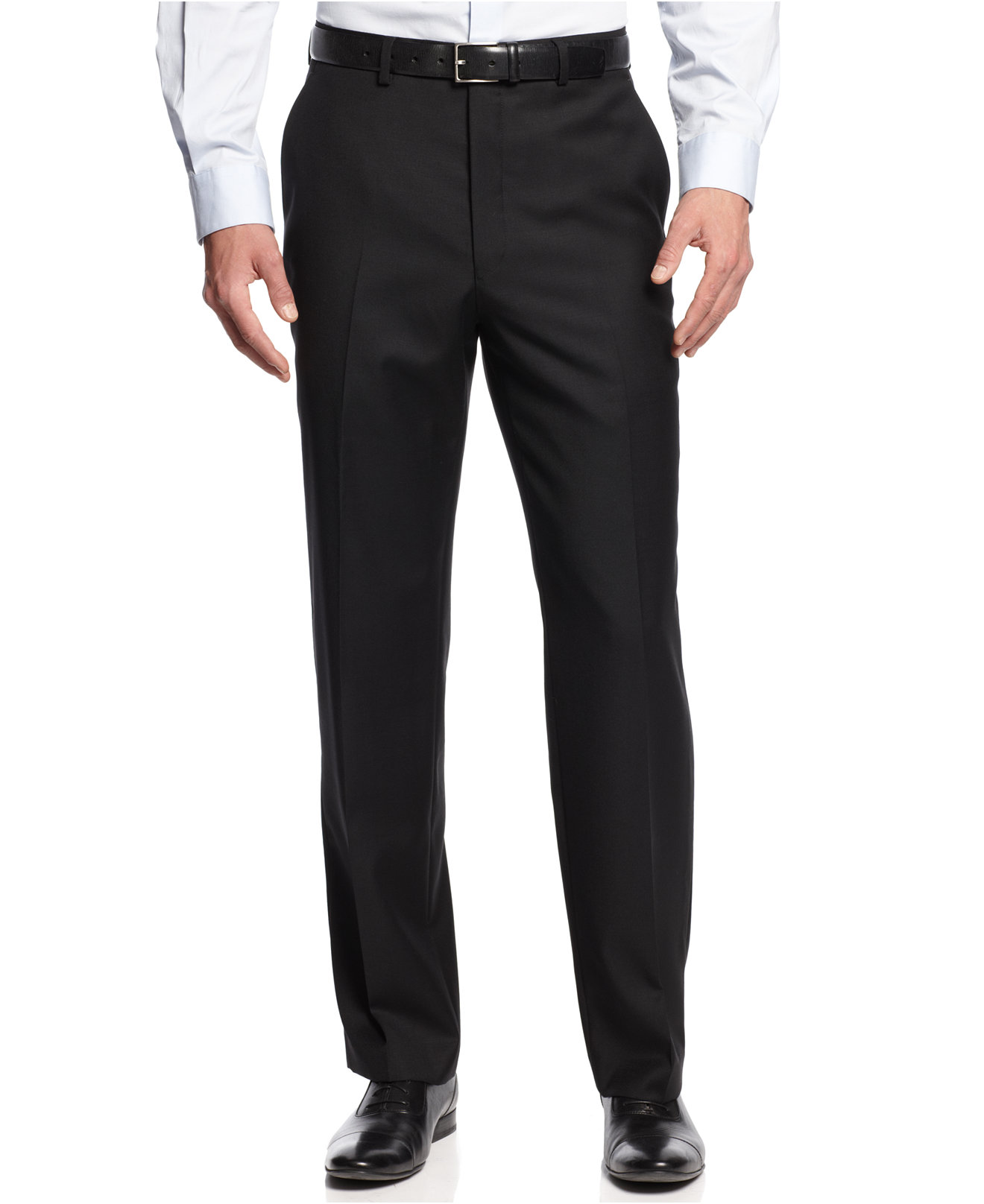 Michael Kors Black Solid Dress Pants